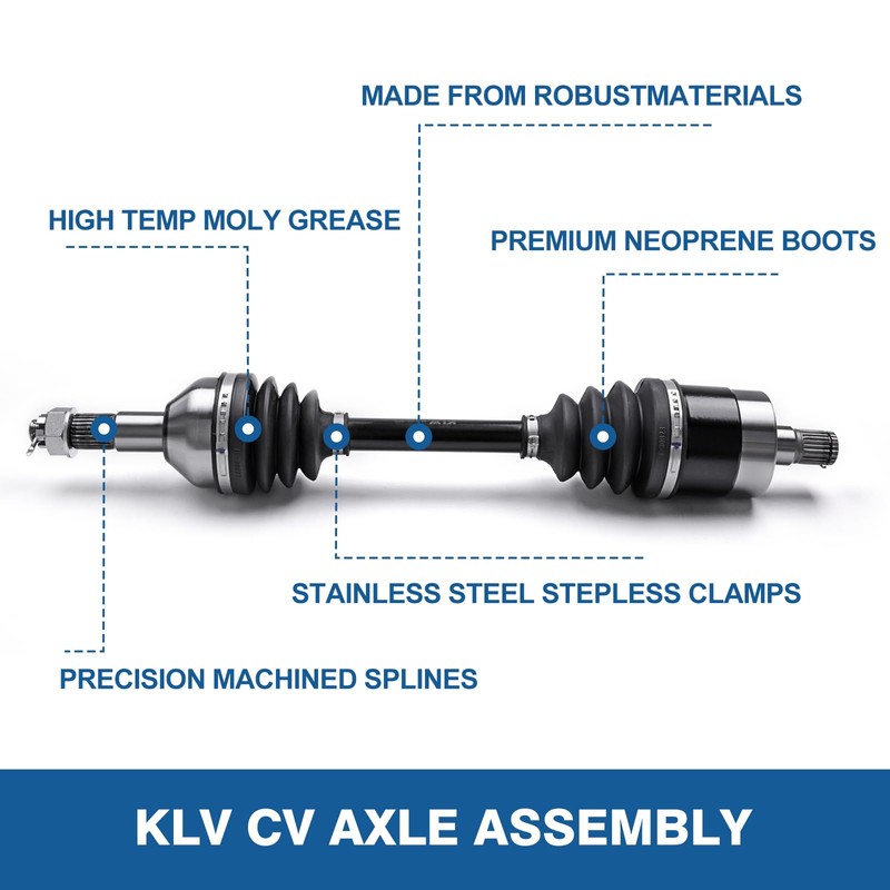KLV Rear Left Right CV Joint Axle Shaft Compatible with