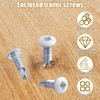 8 x 5/8" RV Square Head Screws White Self Tapping