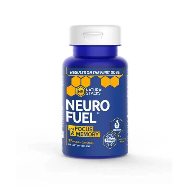 Natural Stacks Neuro Fuel For Focus & Memory, 75 Vegan