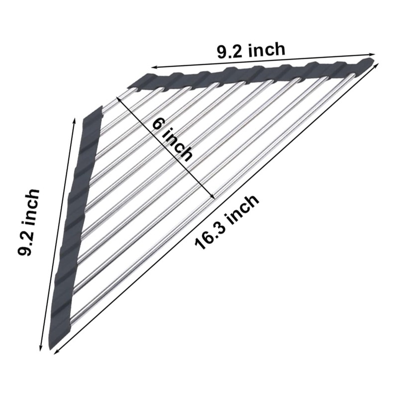 Roll Up Dish Drying Rack and Triangle Dish Drying Rack