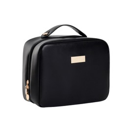 Cosmetic bag, square toiletry bag, women's toiletry bag, large toiletry bag, travel make-up bags, waterproof, portable, with make-up brush compartment, for women and girls, for everyday use and travel