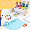 YOKUGO Kids Art Easel with Paper Roll Wooden Tabletop Paper