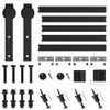 SMARTSTANDARD 6.8FT Barn Door Hardware Kit, Sliding Barn Door Track