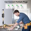 QOFOWIN AC110-250V 20A Waterproof Remote Control Switch Socket Suit,164ft Remote