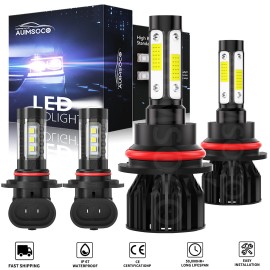 AUIMSOCO Para For Ford F 150 1999-2003 Kit de faros delanteros combinados +luz antiniebla