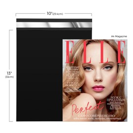 Fuxury 10X13" Poly Mailers 1200pcs,Waterproof Shipping Bags for Clothing,Strong Adhesive Shipping Envelopes for Small Business,Self Seal Mailing Bags Poly Mailer Bags Black