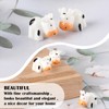 Prasacco 50 Pack Mini Cow Figurines Tiny Resin Animals Cute
