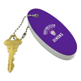 GRAPHICS & MORE Northwestern State University Demons Floating Keychain Oval Foam Fishing Boat Buoy Key Float