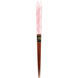 Kawai 101200 Wakasa Lacquer Chopsticks Santa Fe, Pink, 9.1 inches (23 cm)