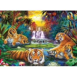EuroGraphics 8500-5457 Tiger's Eden by Jan Patrik 500Piece Puzzle
