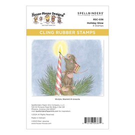 Spellbinders House Mouse Cling Rubber Stamp-Holiday Glow