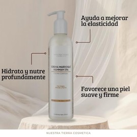 Nuestra Tierra Cosmética Crema Corporal Marroquí Hammam Spa con Argán, Marula y Karité, 250ml