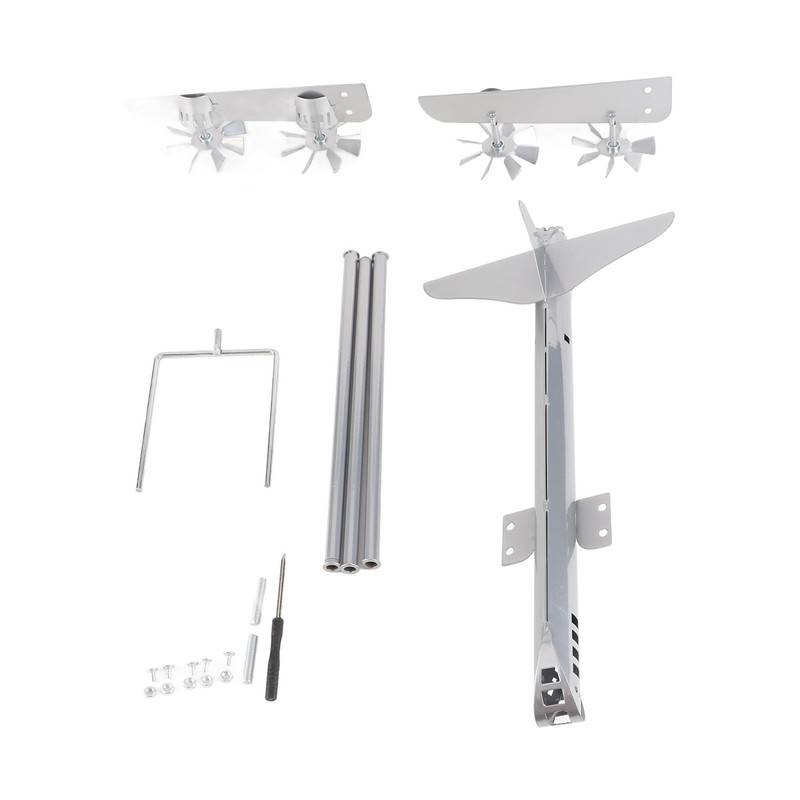 Aircraft Wind Sculpture Wind Powered Rotate Stainless Steel Airplane Windmill