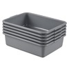Fabnati 5-Pack 8 L Commercial Bus Box Tub, Small Dish