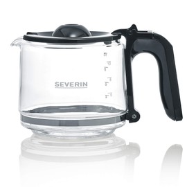 SEVERIN Glass Jug for KA 4815, KA 4817, KA 4822, KA 4825, 1.4 L, Black, Glass/Plastic, GK 5501, 1 Piece
