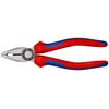 Knipex Combination Pliers black atramentized, with multi-component grips 180 mm