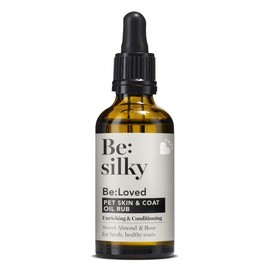 Be:Silky Oil for Dogs Skin and Coat - Enriching Cat and Dog Conditioner | Sweet Almond, Rose, Lavender and Vitamin E for Fresh, Healthy Coats | Grooming Products for Dogs and Cats | 50ml | Be:Loved