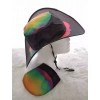 Unbranded Twist & Fold, Unisex Sun Hat, Cap Rainbow, Waves,