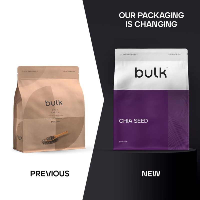 Bulk Chia Seeds, 500 g, Packaging May Vary