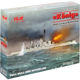 ICM s.014 – Model Kit King WWI German Battleship Full Hull and Waterline