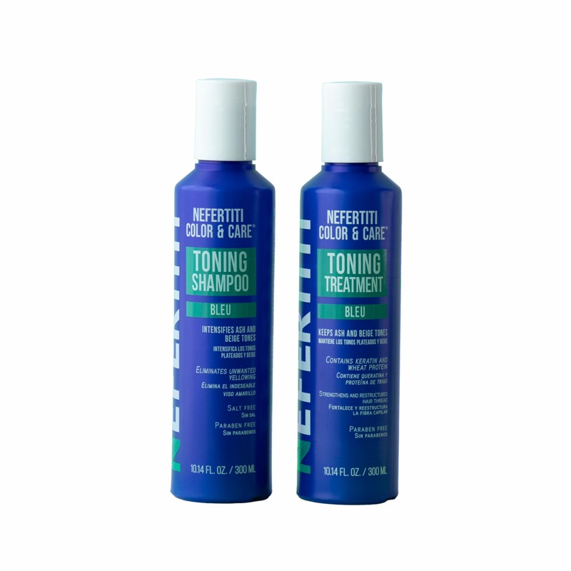 NEFERTITI COLOR CARE SHAMPOO Y TRATAMIENTO BLEU