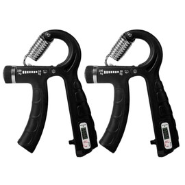 KiwiPower Grip Strength Trainer Pack of 2 from 10 kg to 100 kg - Hand Trainer Set for Fingers, Hands and Forearms - Finger Trainer with Integrated Counting Function