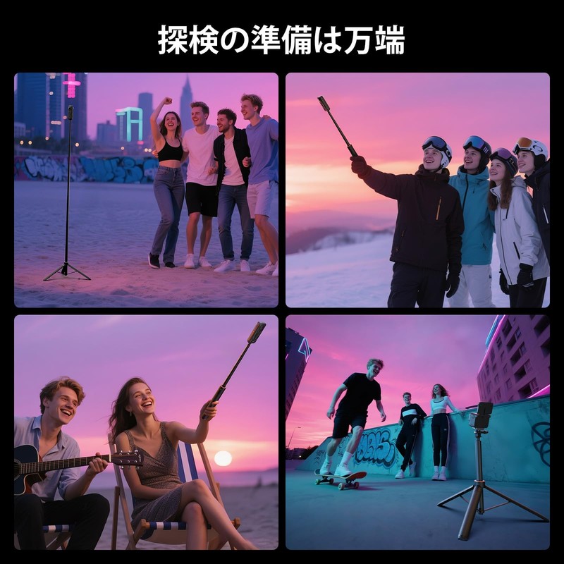 SmallRig 150cm Selfie Stick Tripod for GoPro Hero 12/11/10/9 for