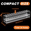 HESHUYU Acrylic Pen Display Holder 24-Slots 12mm Pen Display Stand