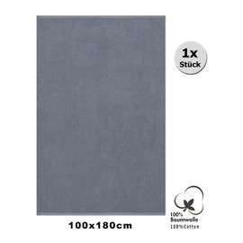 Betz Badetuch groß XXL Badetücher Saunatuch Dresden 100% Baumwolle Verschiedene Größen Größe 100 cm x 180 cm Farbe anthrazit