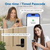 VOLIBeL Smart Door Handle with Lock, Upgraded Keypad Fingerprint Door