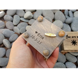 Custom made music box with You are my sunshine engraved on the top, with your choice of color and song, great gift for Mom or daughter