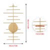AIM & GGKK Gold Metal Candle Sconce Holder,Hanging Wall Mounted