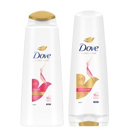 Dove Ultra Care Colour Care Shampoo 400ml & Conditioner 350ml Set | Protects Colour Vibrancy for Up to 10 Weeks | Vegan, with Bio-Protein Complex | For Colour-Treated Hair | 2 Pack