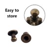 OHAOLYLE 100 Sets Bronze Round Head Button Stud Phillips Screws