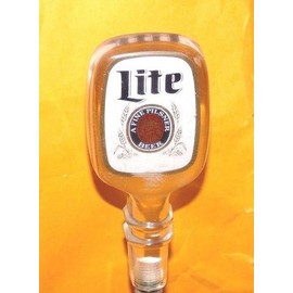 Miller Lite Lucite Shotgun Style Draft Beer Tap Handle Keg Marker