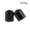 sourcing map 15pcs Rubber End Caps 19mm(3/4") ID Vinyl Round