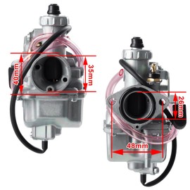 VM22 Carburetor Kit 26mm Carburetor for Predator 212cc 196cc GX160 GX200 6.5hp Clone Engine 196cc CT200U KT196 Moto Mini Bike Race Go Kart 212cc Carburetor with Air Filter Mainfold