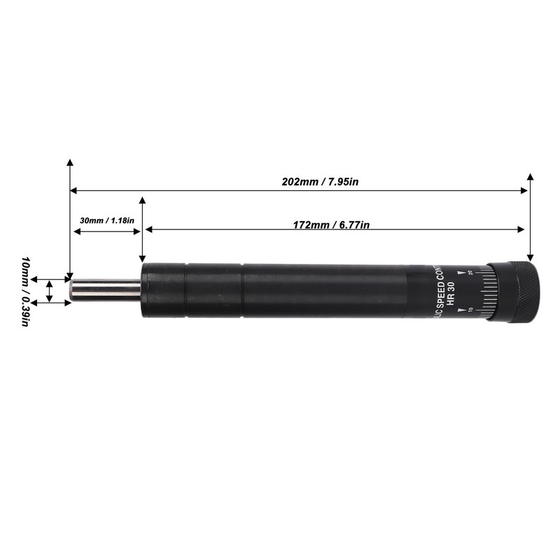 Pneumatic Hydraulic Shock Absorber Aluminum Alloy Damping Force Adjustable 30mm