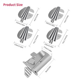 Magnetic Seam Guide for Sewing Machine with 4 Pcs Magnetic Seam Guide 7/8/9/10 mm Wide Rolled Hem Pressure Foot, Magnetic Seam Guide with Clip, Universal Sewing Accessories and Supplies
