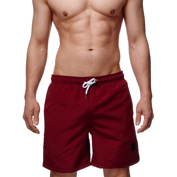 Indicode Men's Ferguson Swimming Trunks with 3 Pockets and Drawstring,