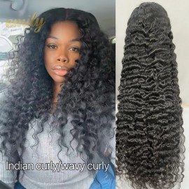Original Vietnamese Raw Hair Wig 180% 13x4 HD Lace Front Deep Wave Wig Glueless Burmese Curly Human Hair Wigs for Black Womenstyle: Indian curly/Wavy Curly, stretched length: 12 inches, Lace Size: hd 4x4 closure wig 180%