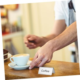 Homoyoyo 5pcs Stainless Steel Coffee and Signs - Stylish Labels for Parties - Buffets and