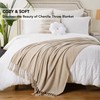 BATTILO HOME Beige Throw Blanket for Sofa Bed Couch Chair,