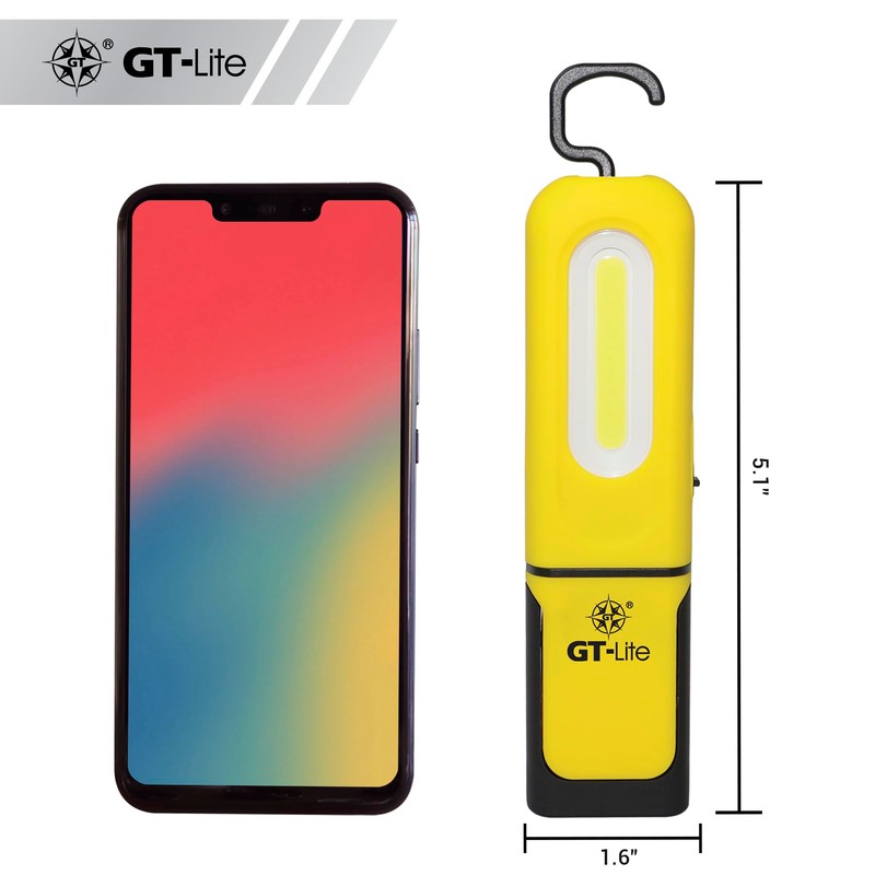 GT-Lite 2 Pack LED Rechargeable Work Light - 600 Lumen