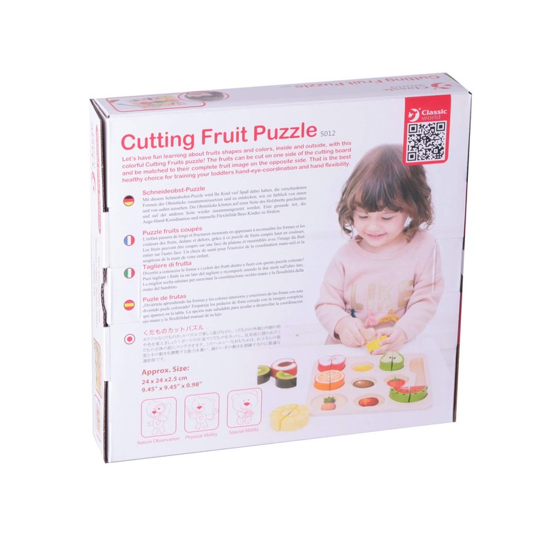 Classic World Cutting Fruit Puzzle Molding Puzzle 1 Year Old