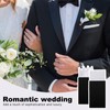 Prebafo Mens Pre-Folded Pocket Squares for Suits - 2PCS Elegant