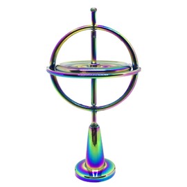 # Metal Anti Rotary Table Physics Toy, Colorful Gift for Boys and Girls (A, One Size)