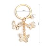 Bling Butterfly Keychains, Crystal Butterfly Keychain,Sparkling Rhinestone Charm, Shiny Keyring