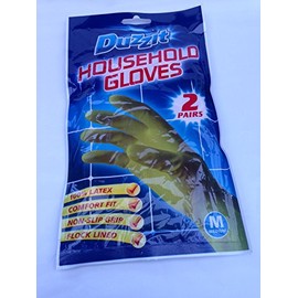 2 pairs of medium household gloves non slip gloves comfort fit for household cleaning and gardning