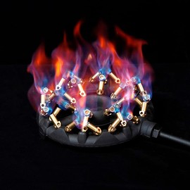 COOKAMP Outdoor Gas Stove with 32 Brass Tips -Jet Burner Perfect for Camping, Turkey Frying, and More! GB-32 LP(Propane Gas 32 Tips)